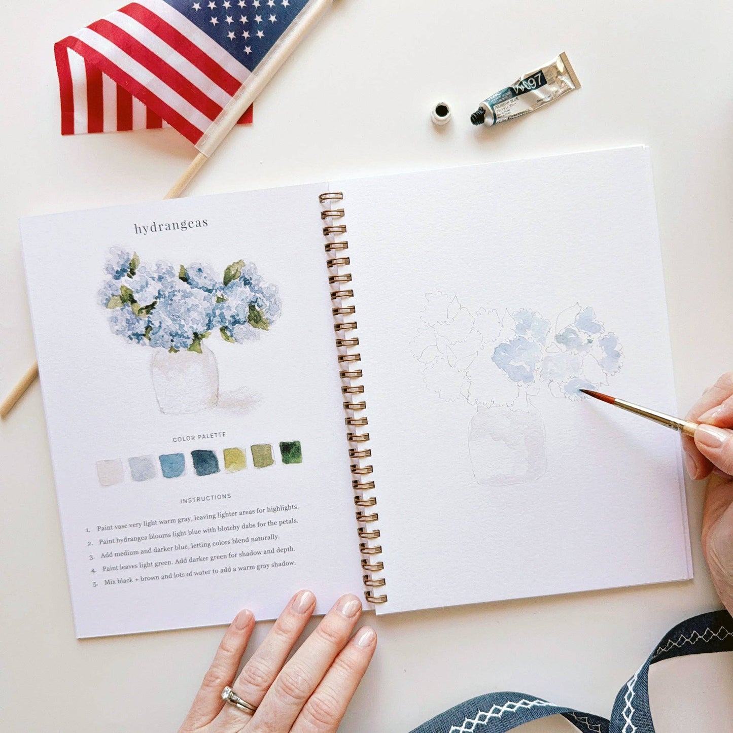 emily lex studio Americana Watercolor Workbook