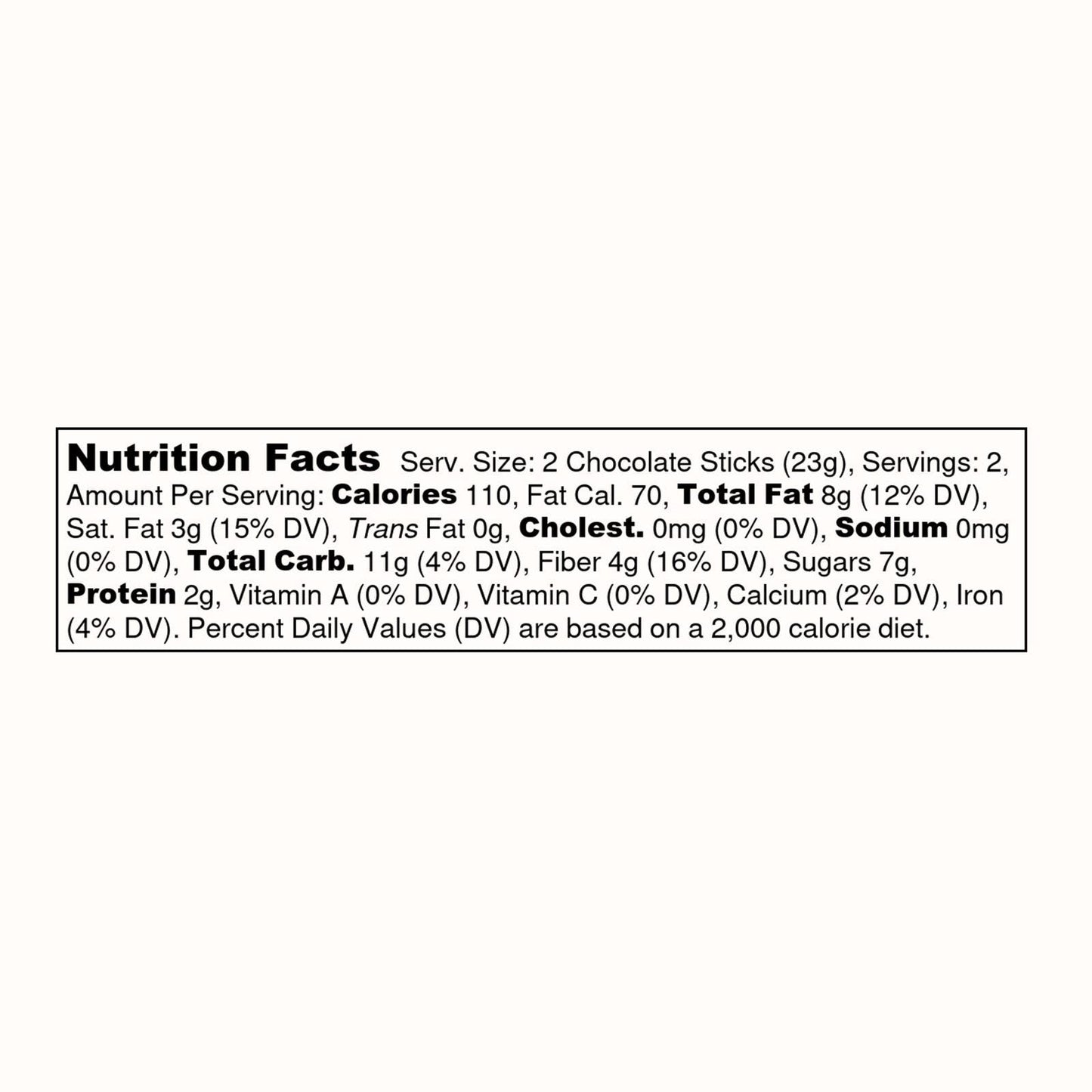 Morito Chocolates - HAZELNUT- 4-Pack of Vegan Chocolate Sticks