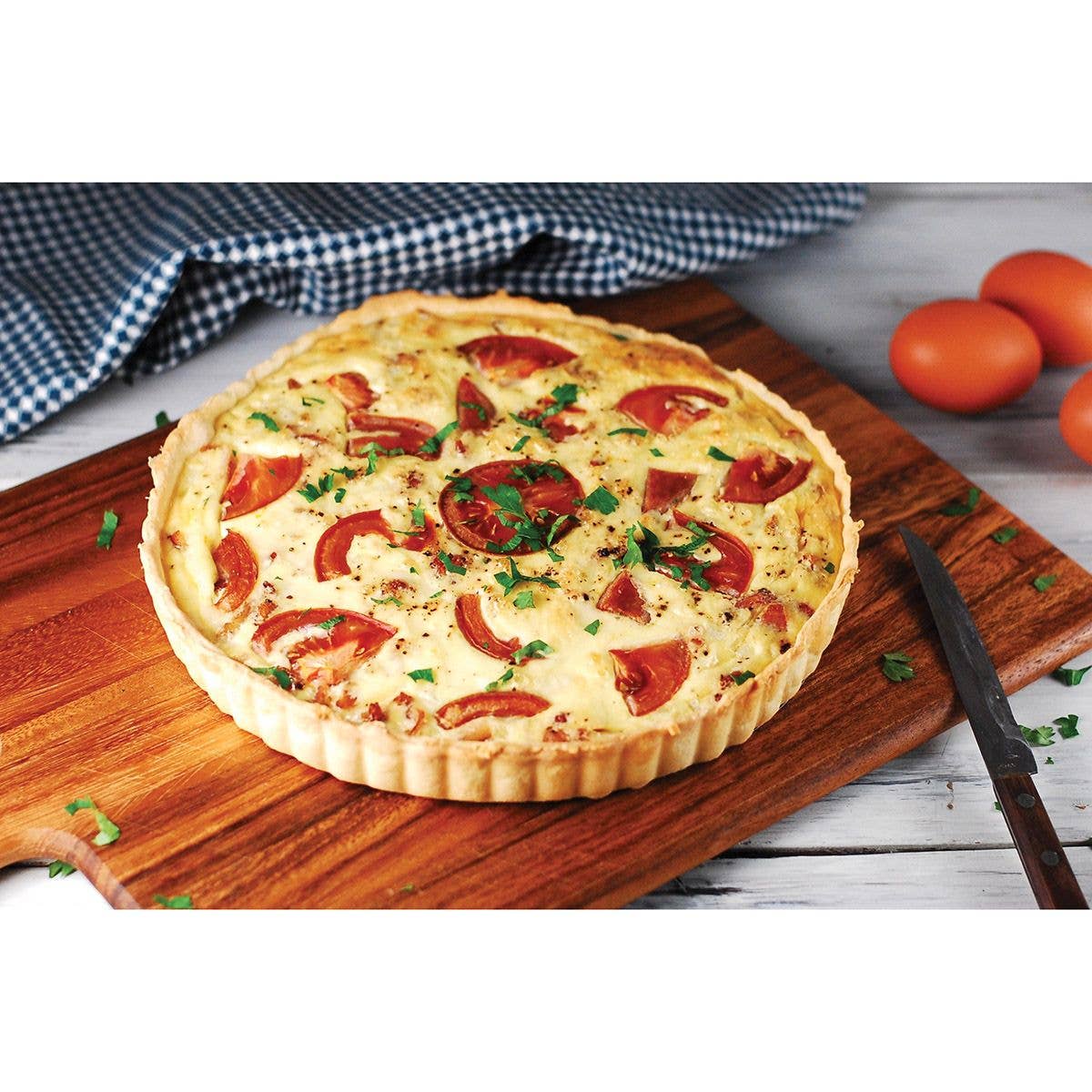 Mrs. Anderson's Baking Non-Stick Round Quiche Pan, 9.5”
