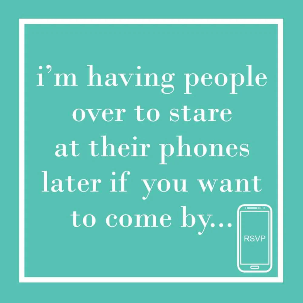 Their Phones Beverage Napkin