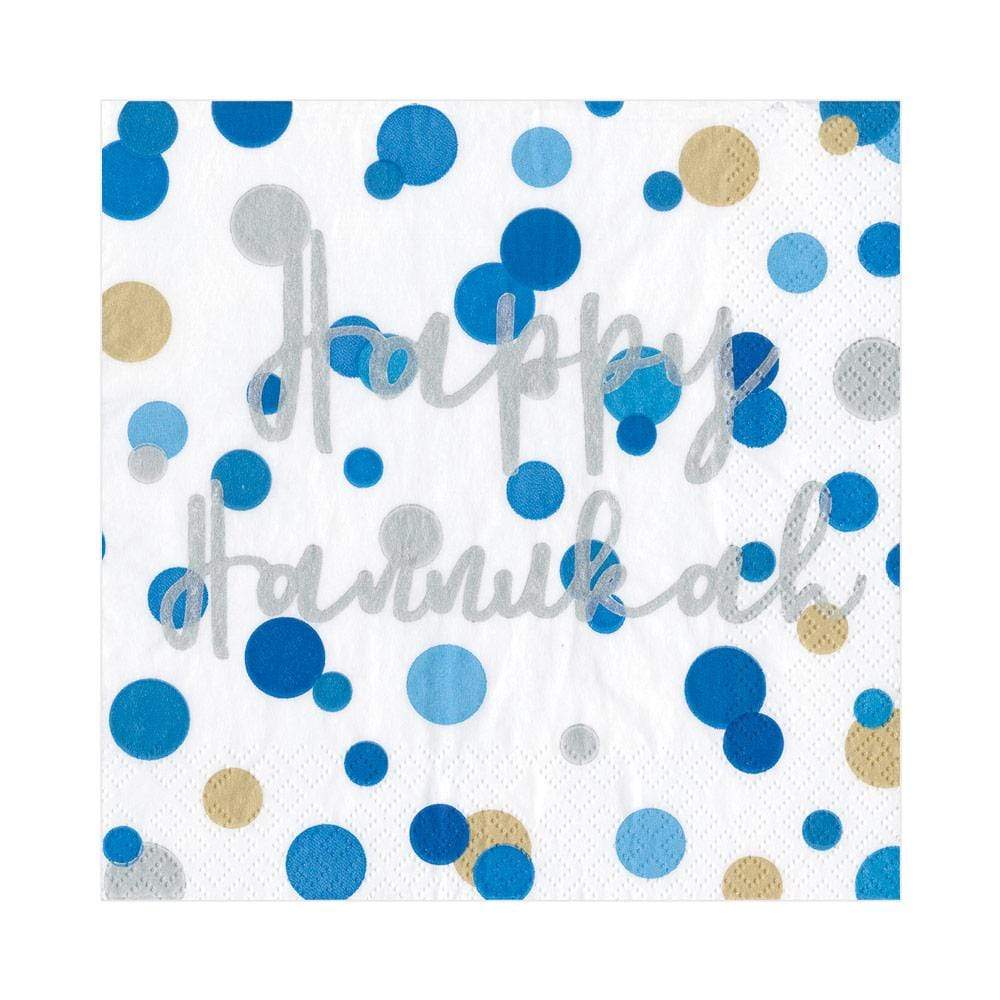 Caspari Happy Hanukkah Luncheon Napkins, Set of 20