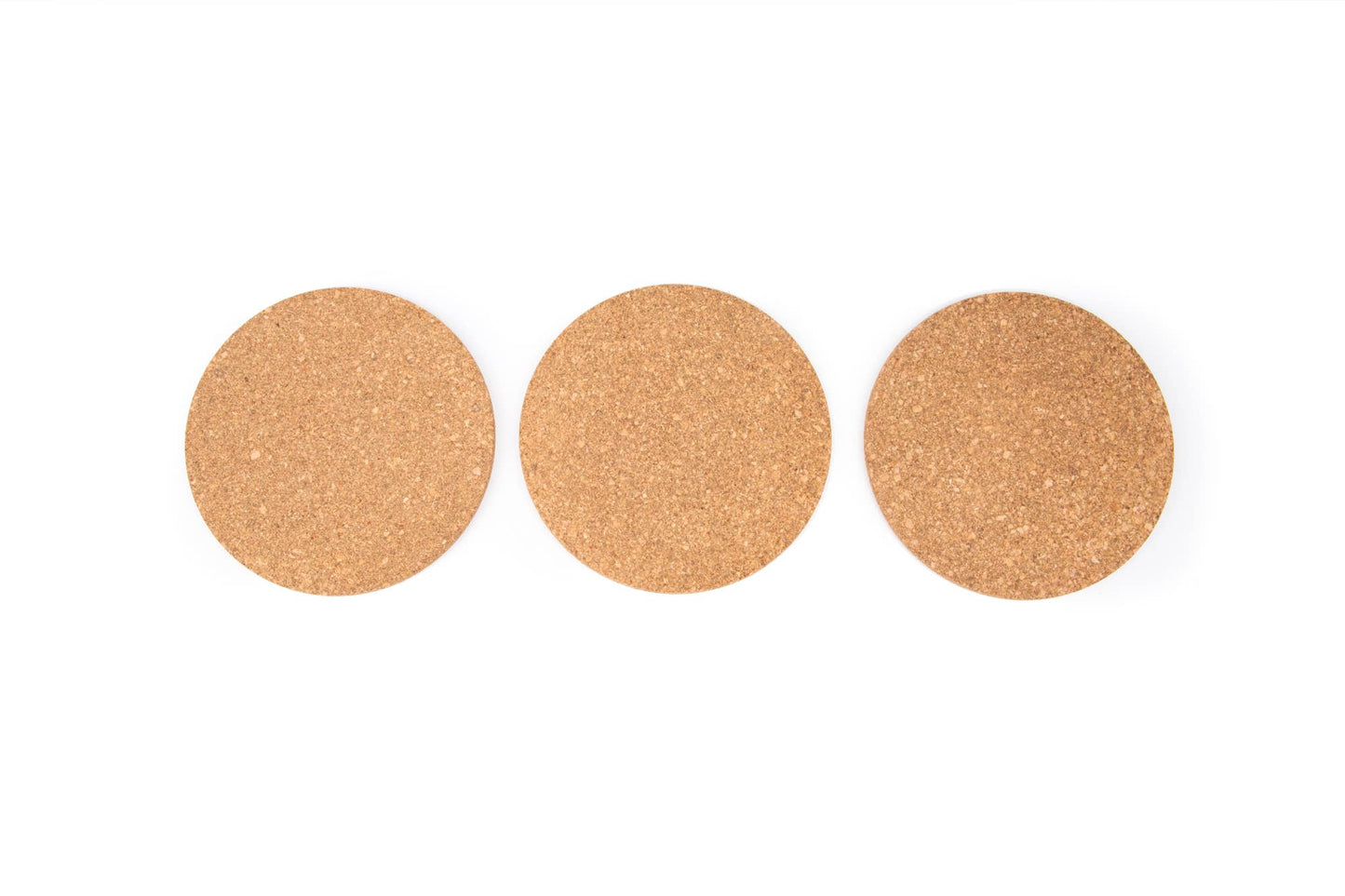 Fox Run Round Cork Trivets, Set of 3, 7.25"