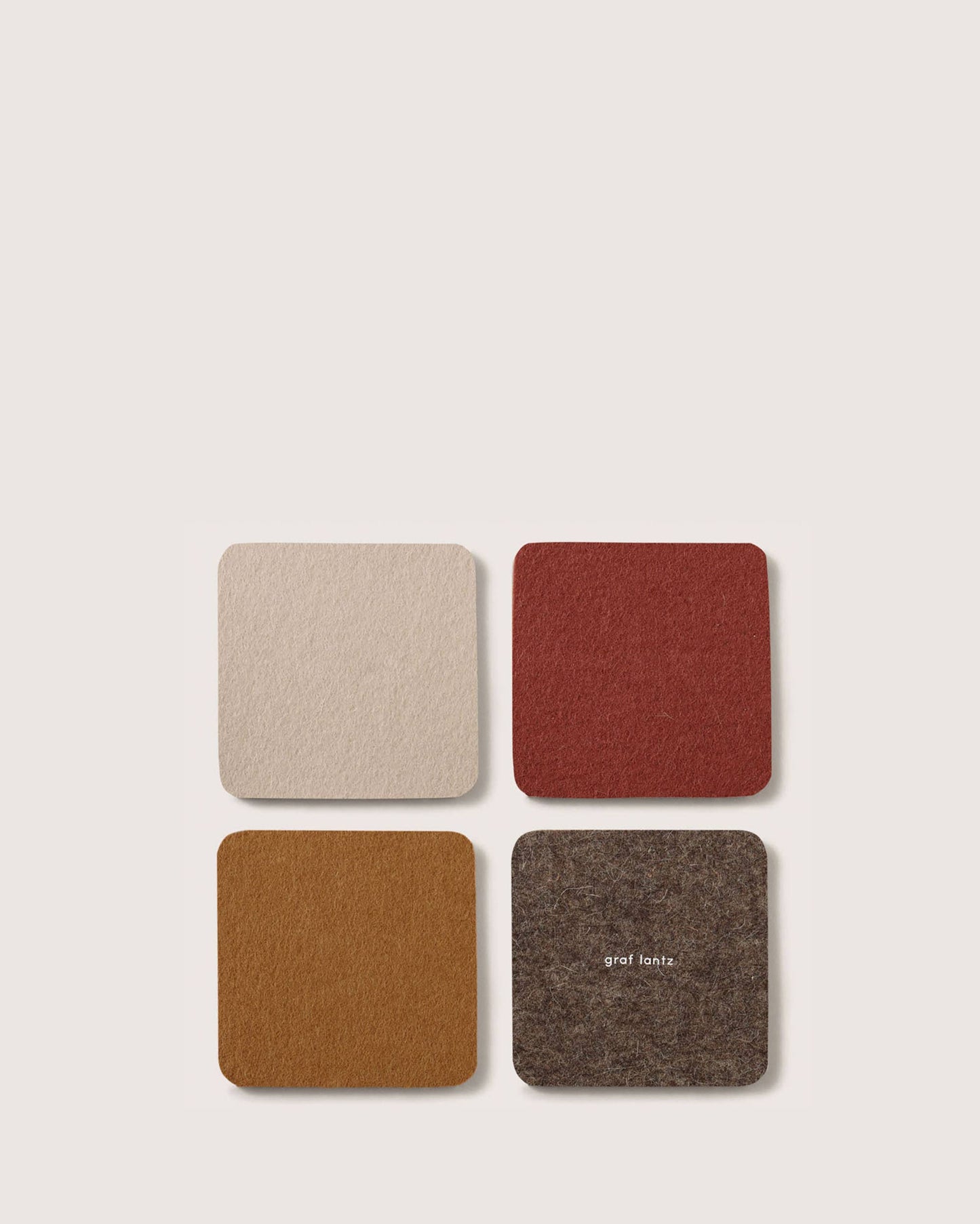 Graf Lantz - Bierfilzl Merino Wool Square Coaster Multi 4 Pack in Mesa