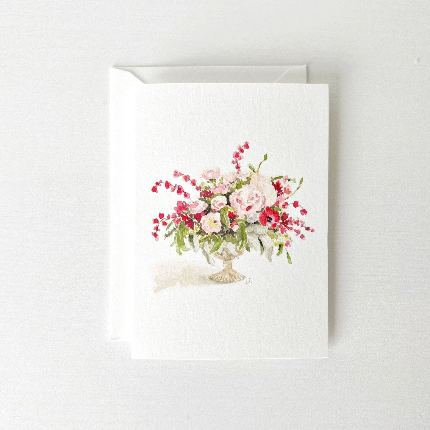 emily lex studio Pink Bouquet Mini Notecard