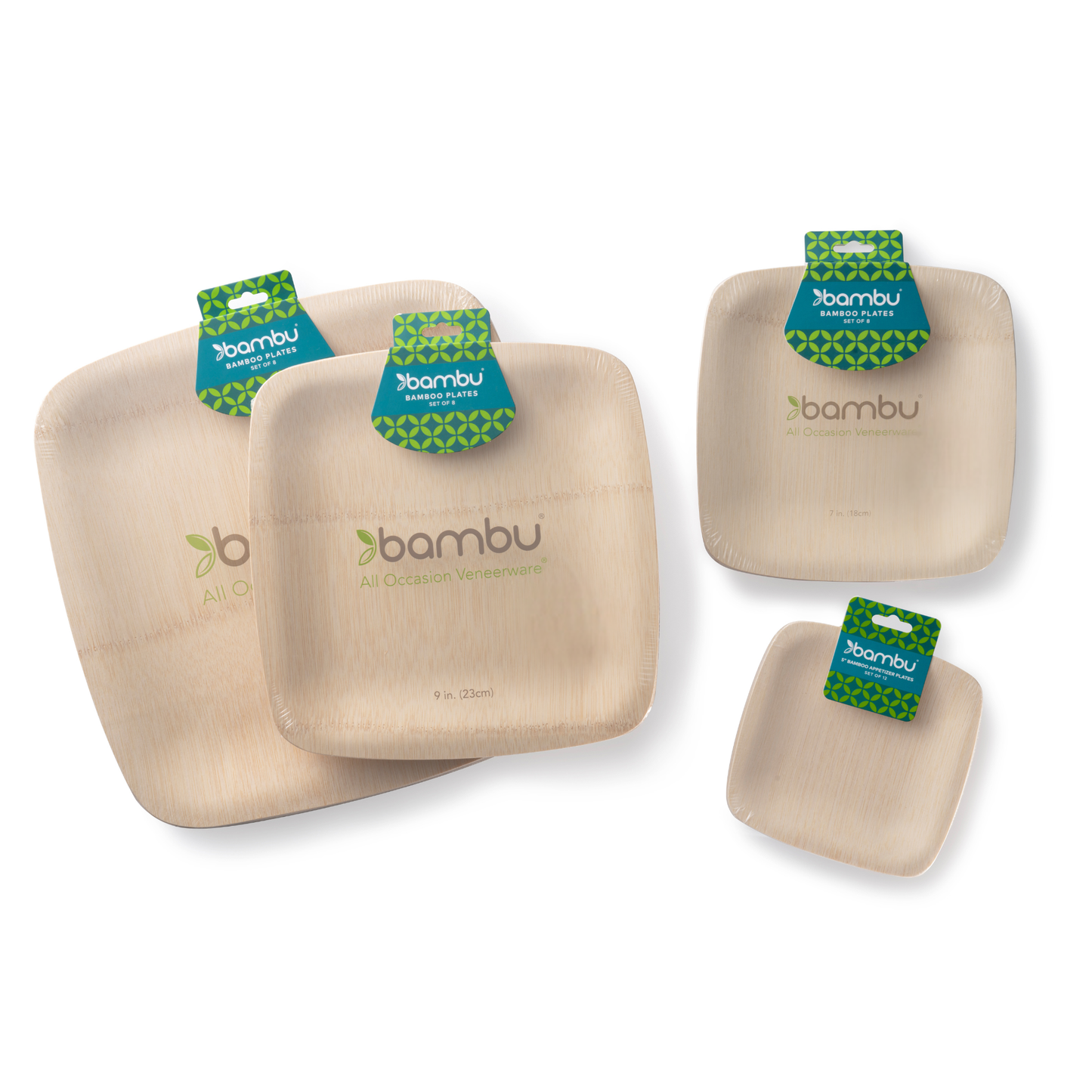 bambu® - Disposable Bamboo Square Plates