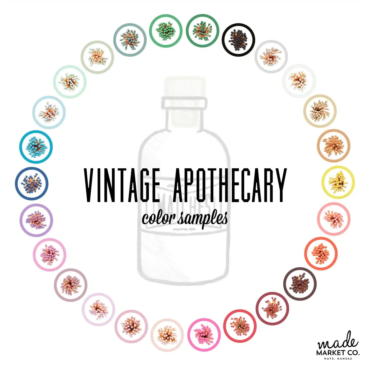 Vintage Apothecary Black Matches