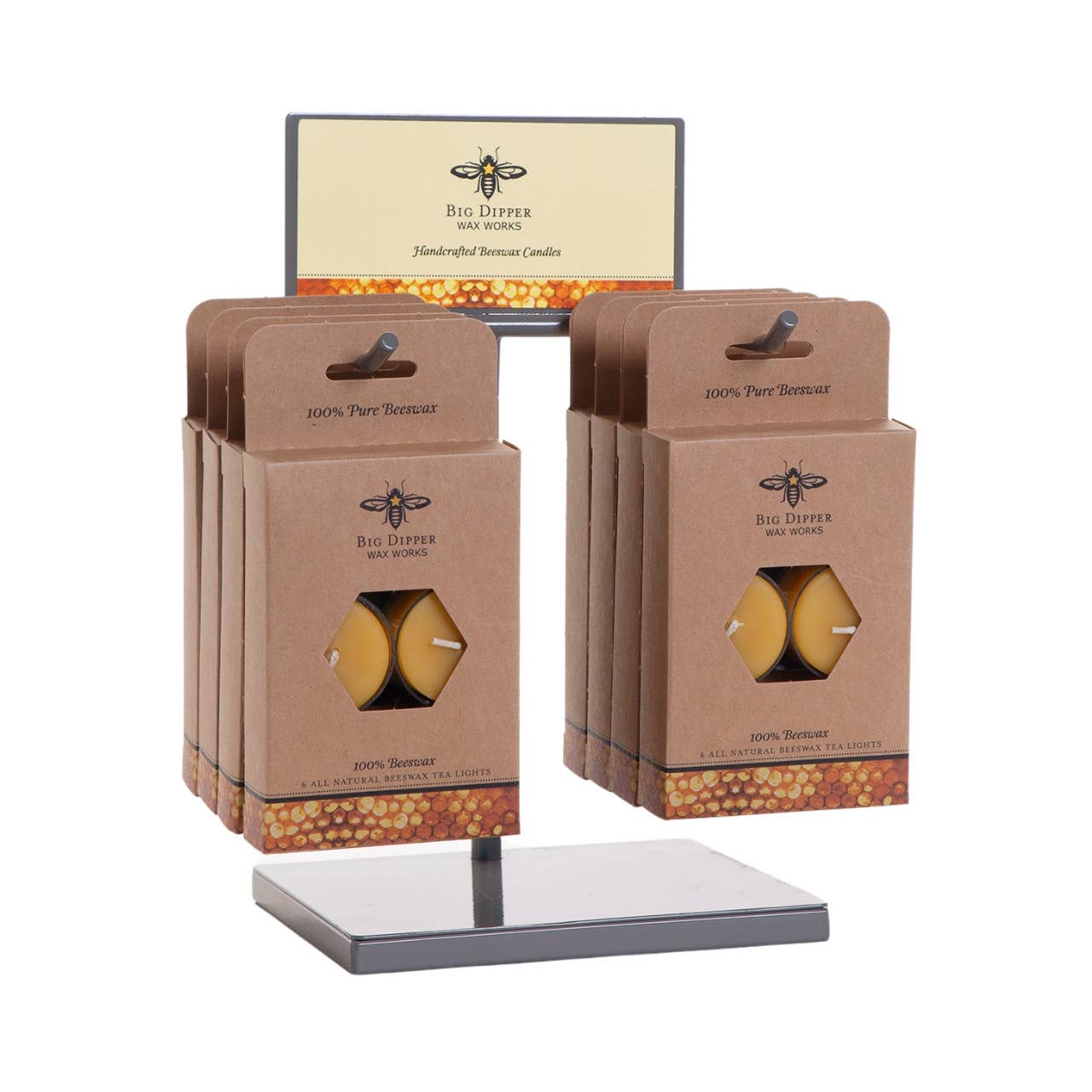 Big Dipper Wax Works 100% Pure Beeswax Tea Light Candles