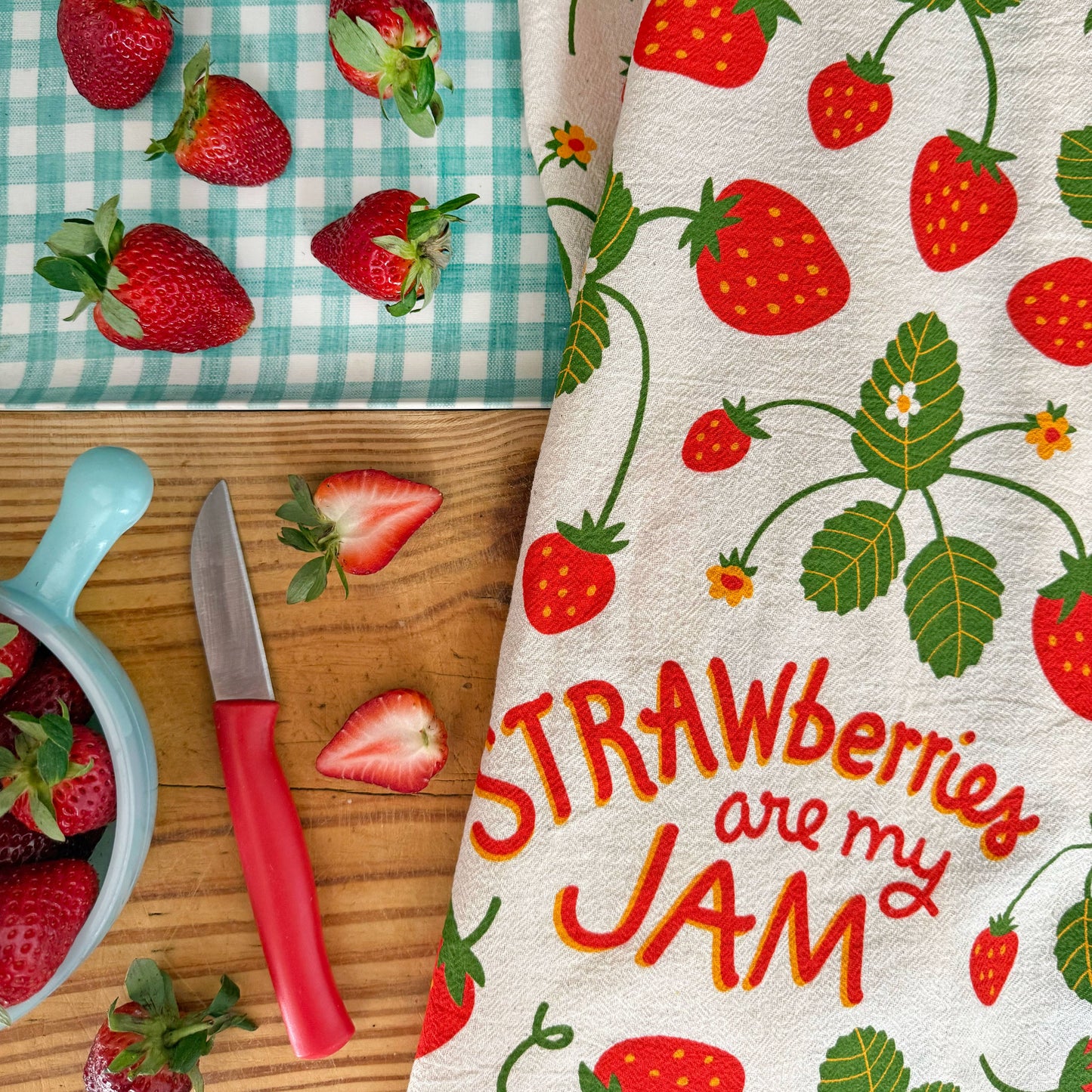 The Neighborgoods Mari Berry Tea Towel, Set of 2
