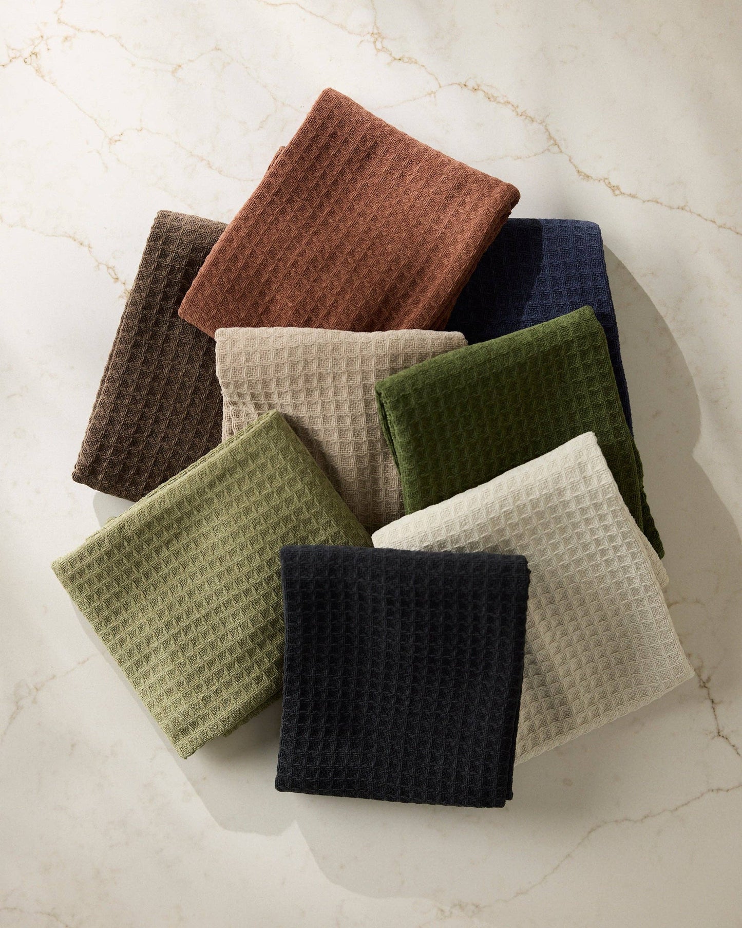 Geometry - Olive Truffle Hand Towel