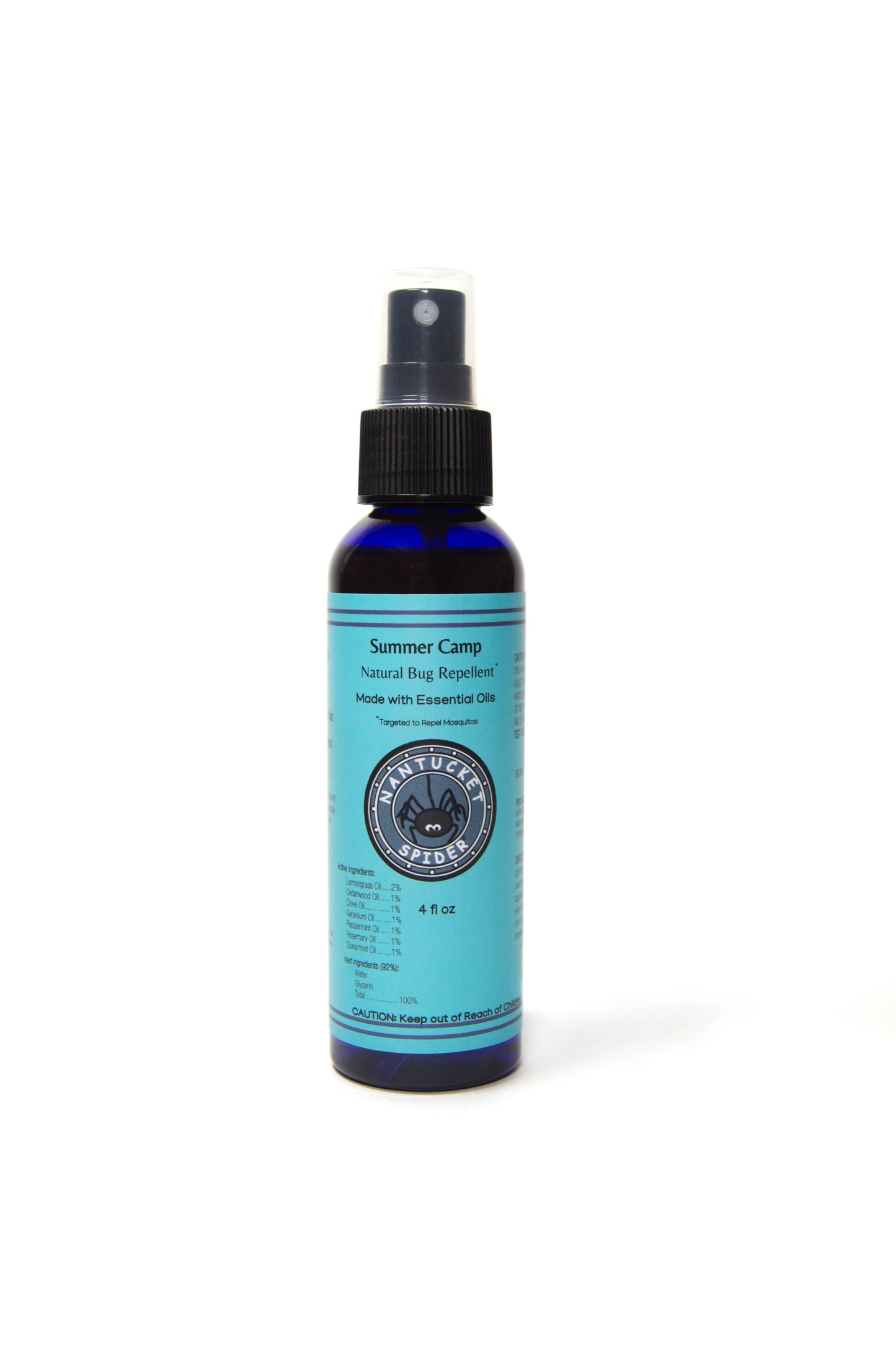 Nantucket Spider Summer Camp Natural Bug Repellent Spray for Kids