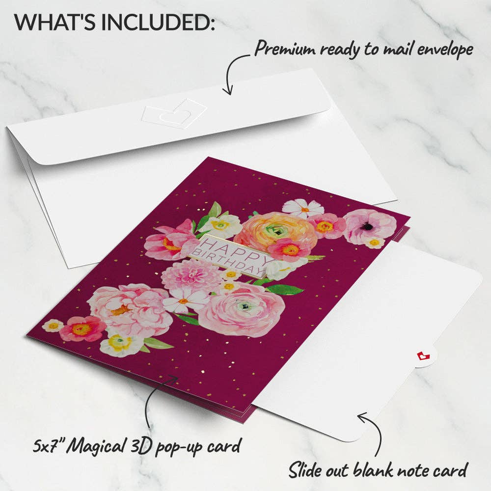 Lovepop Blush Blooms Birthday Pop-Up Card