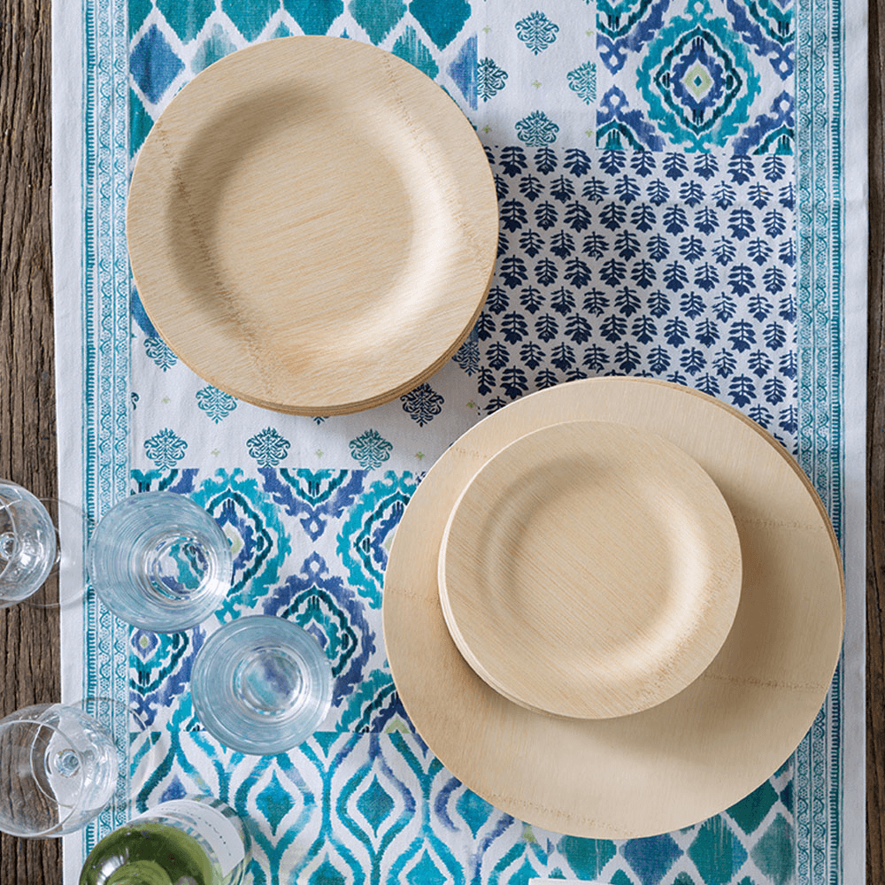 bambu® Disposable Bamboo Round Plates, 11"