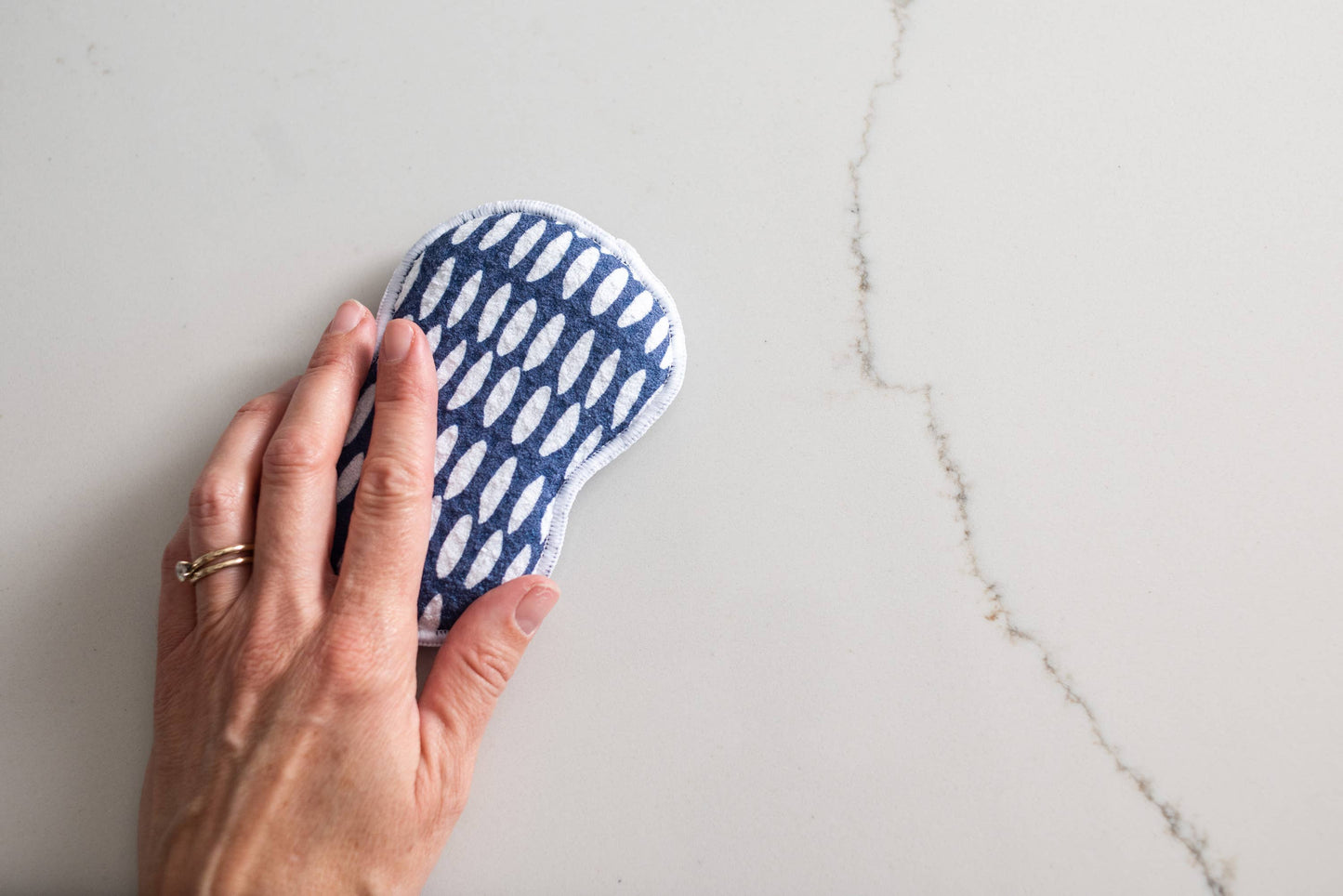 Once Again Home RE:Usable Sponges - Beans in Navy, Set of 3