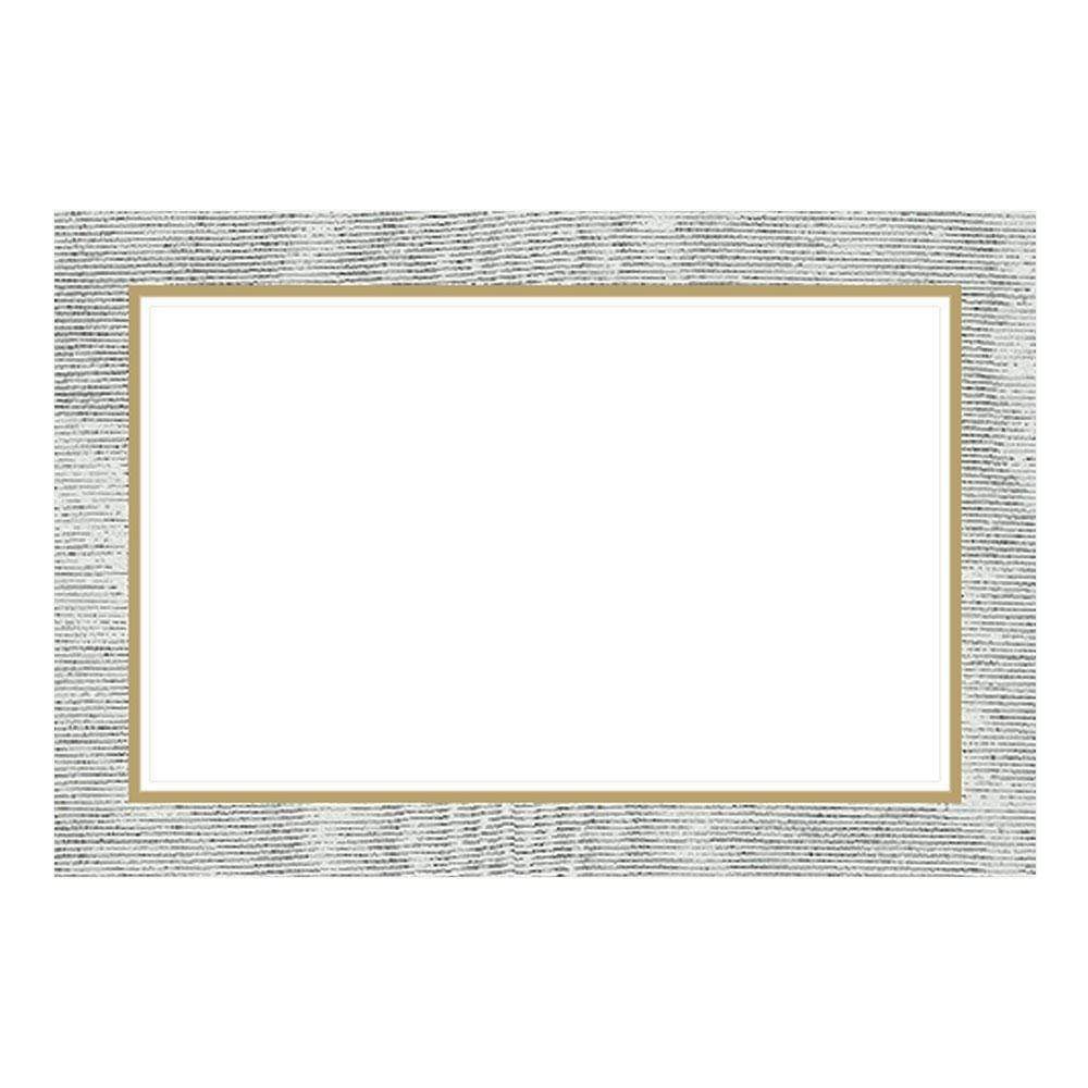 Caspari Moire Silver Place Cards, Set of 10