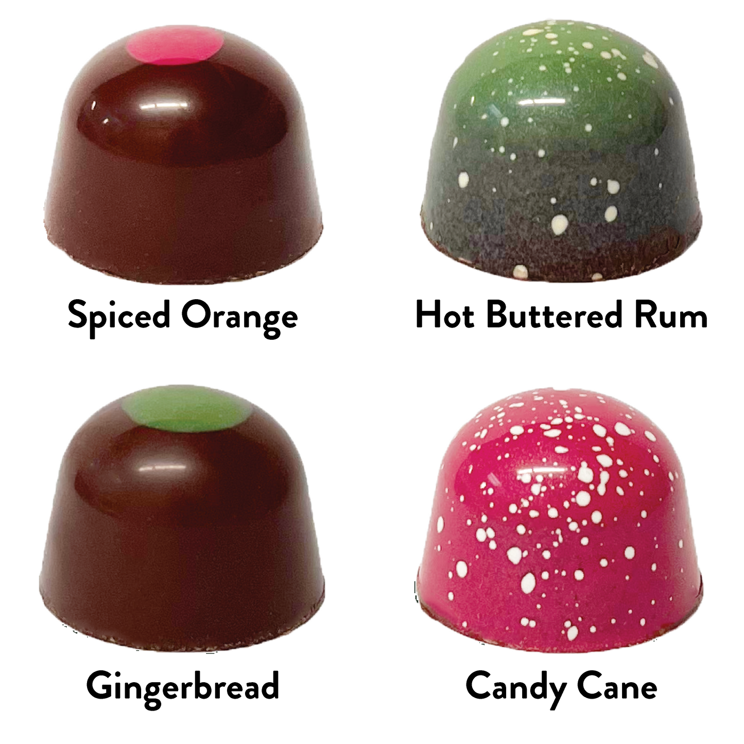 French Broad Chocolate Holiday Collection of Bonbons, 6pc