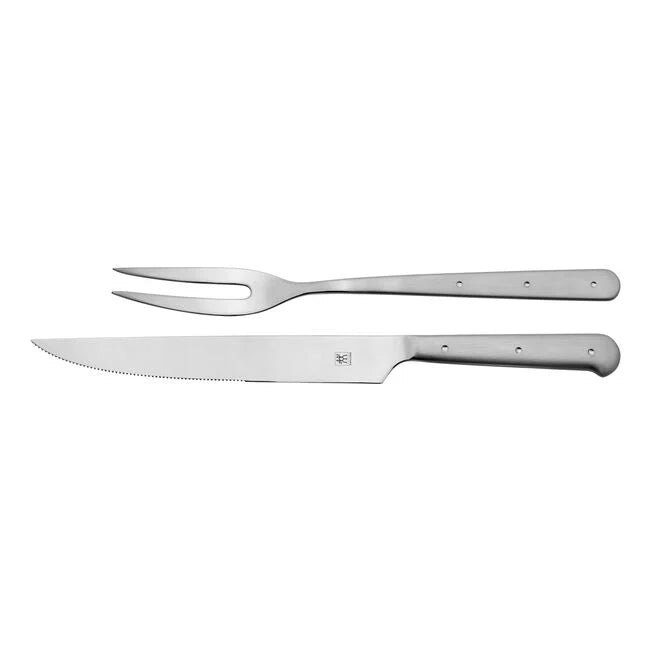 Zwilling Porterhouse Stainless Steel Carving Knife and Fork Set