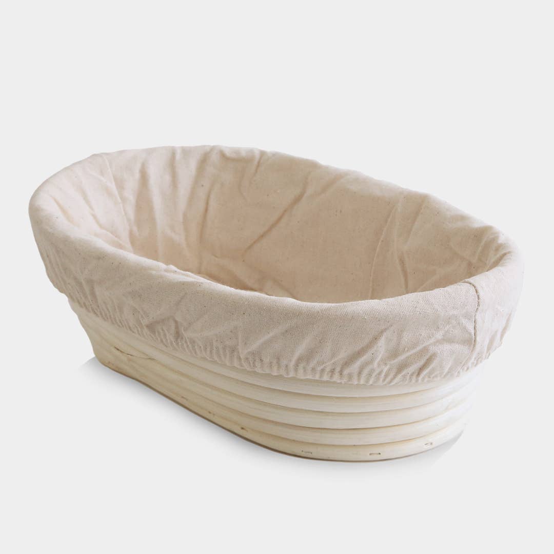 Breadtopia Oval Proofing Basket and Liner