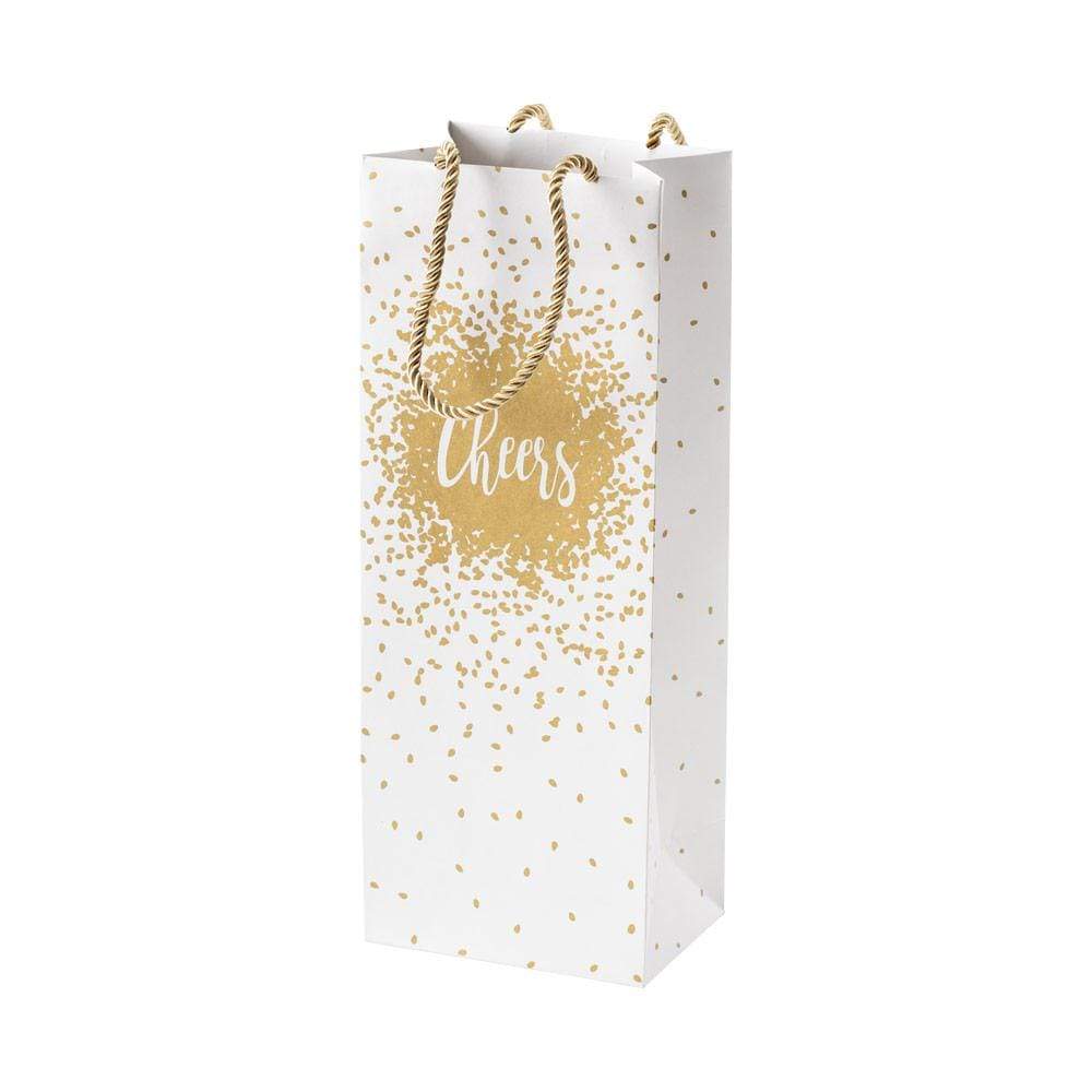 Caspari Cheers Bottle Bag