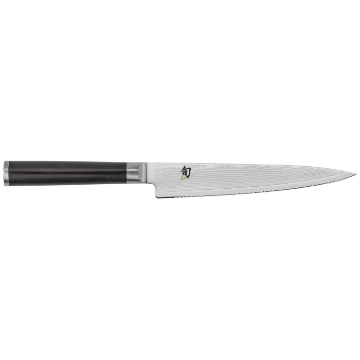 Shun Classic Serrated Utility Knife, 6”