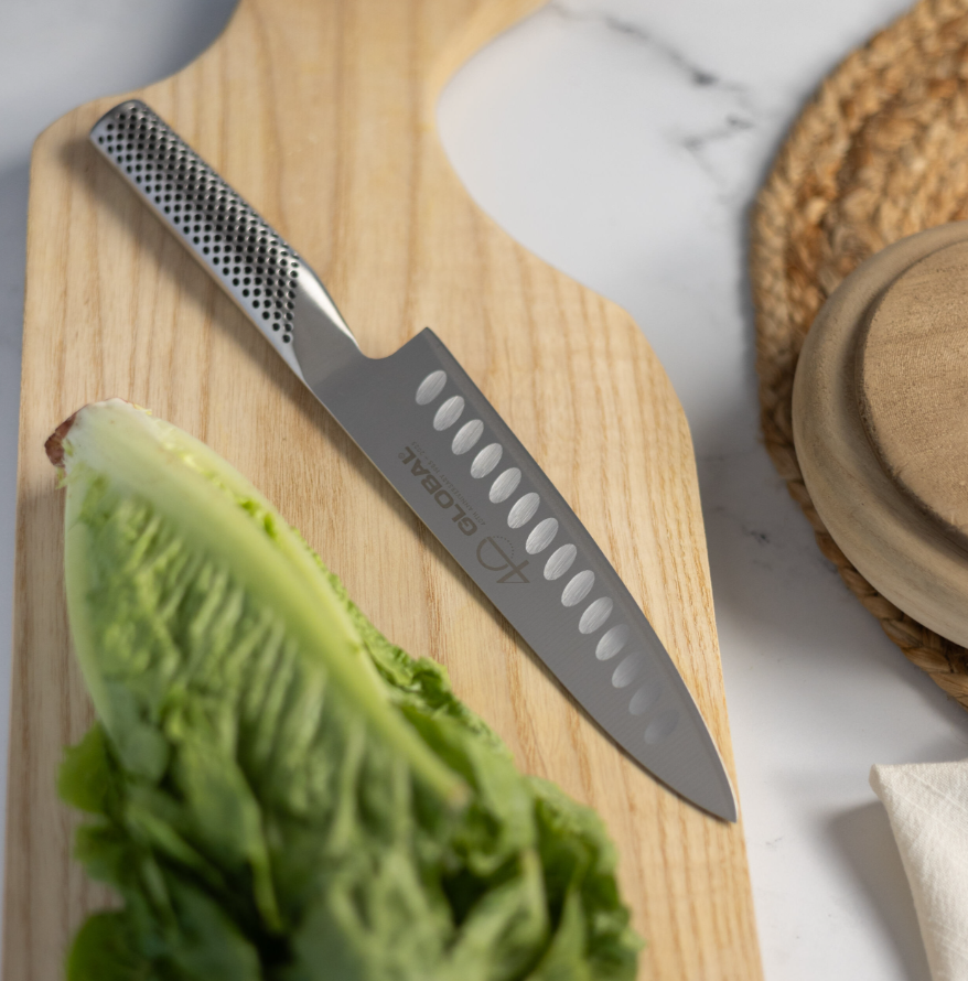 Global 40th Anniversary 7" Chef Knife, Fluted