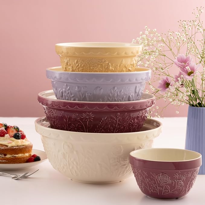 Mason Cash In The Meadow S24 Tulip Mixing Bowl, 9.5”