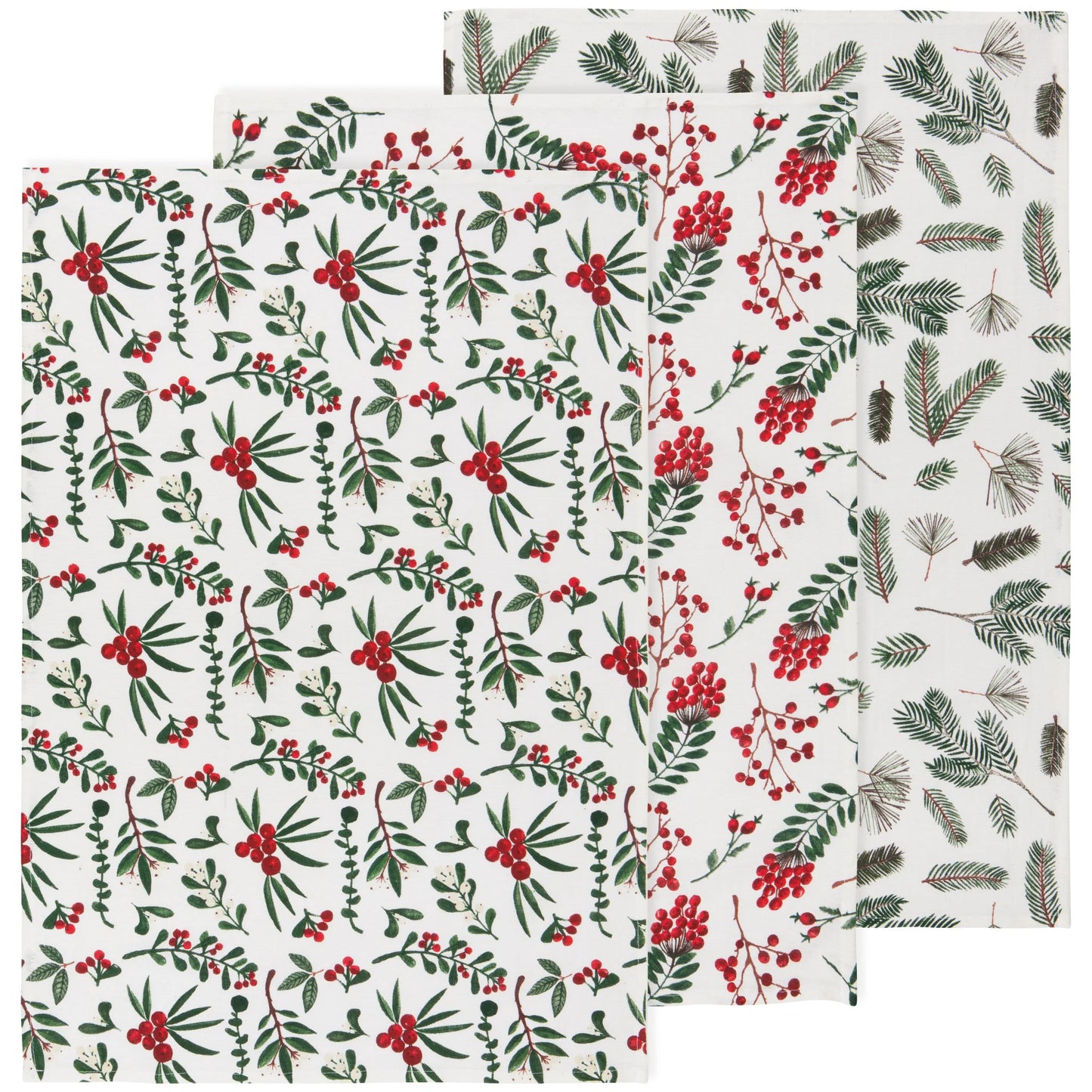 Bakers Floursack Winterberry, Set of 3