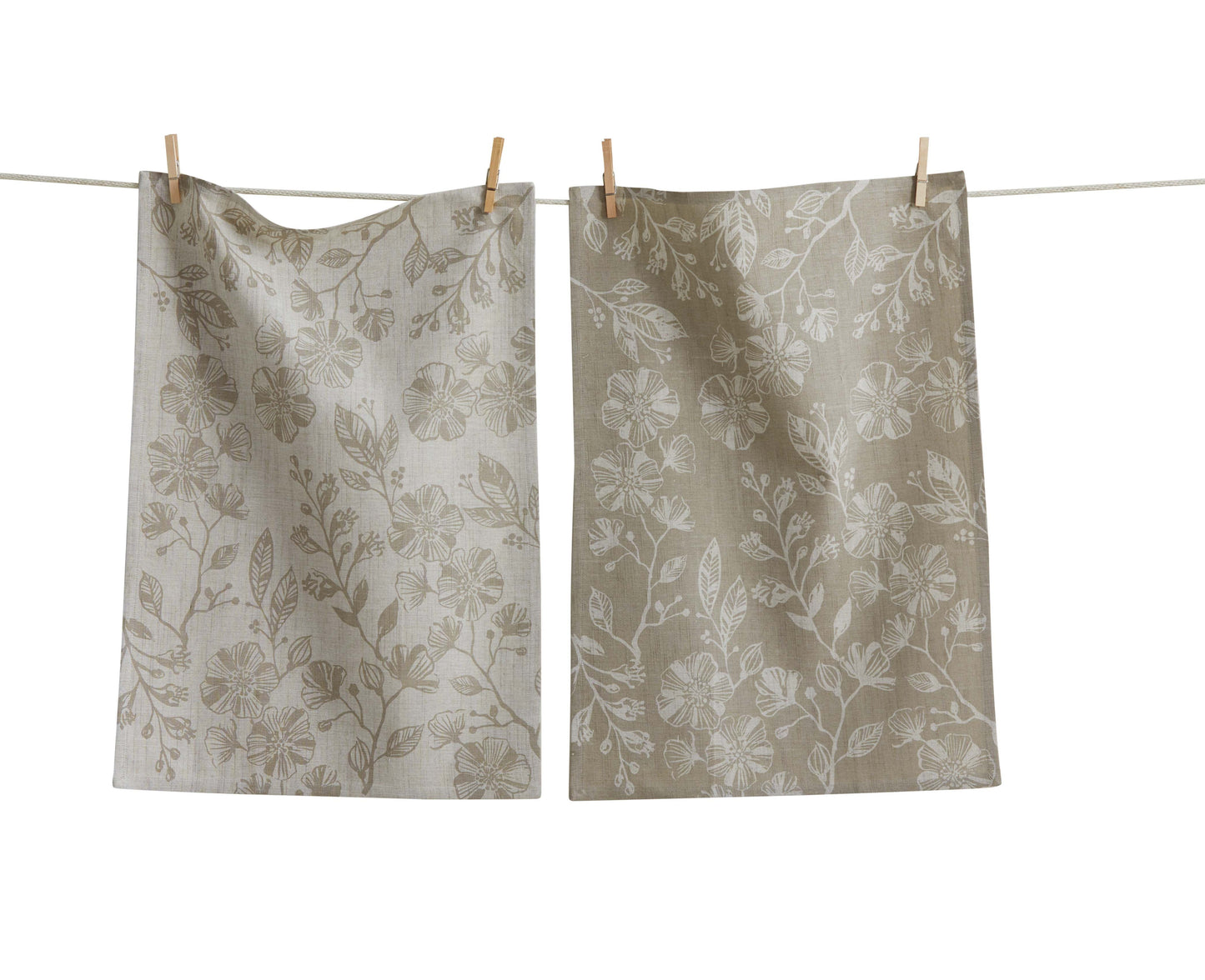 Canyon Print Floral Dishtowel, Set of 2