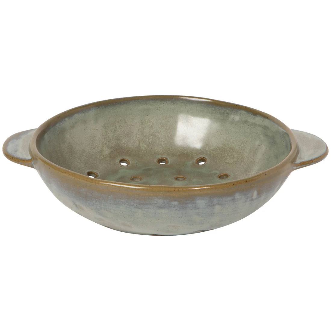 Gray Stoneware Fruit Bowl, 7”