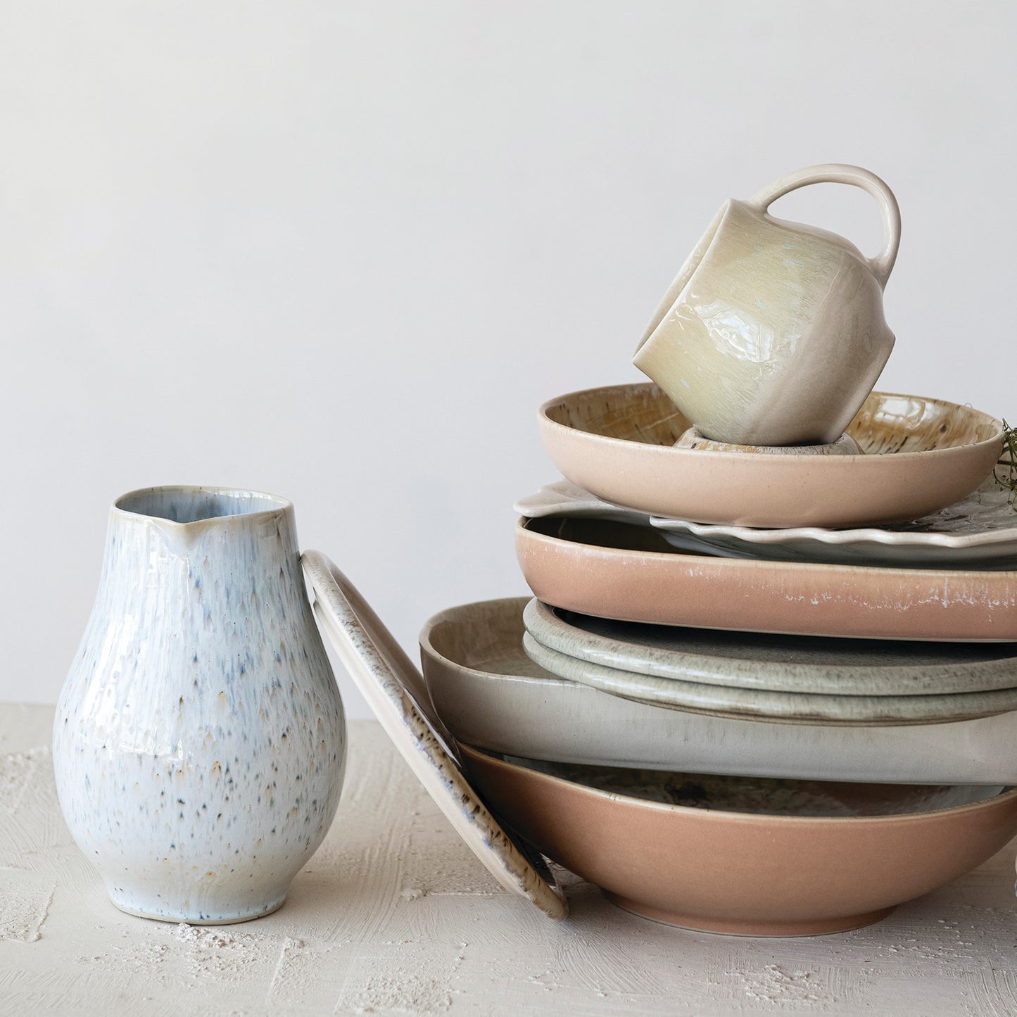 1.5 Quart Stoneware Pitcher