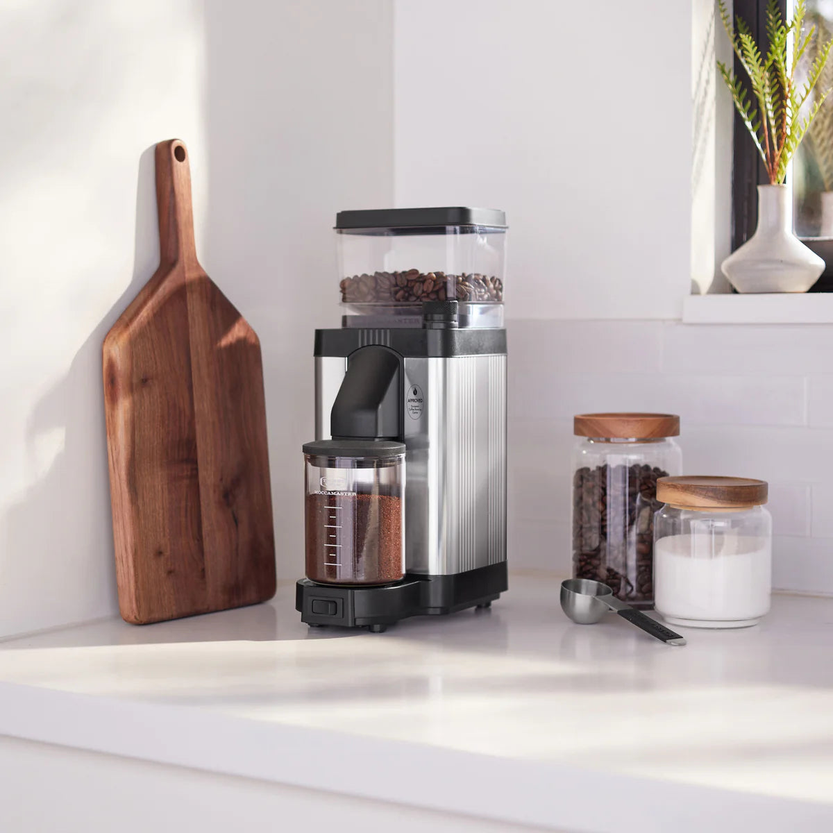Moccamaster KM5 Burr Grinder, Polished Steel