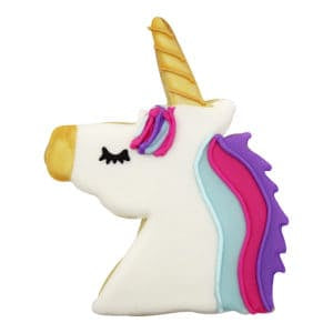 Unicorn Head Cookie Cutter Pink