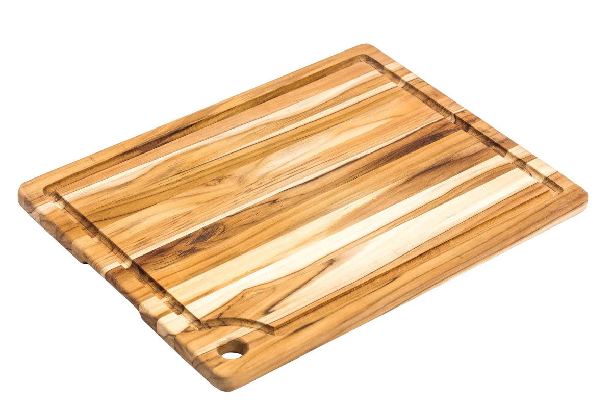 Teakhaus Marine Rectangle Cutting Board with Juice Canal