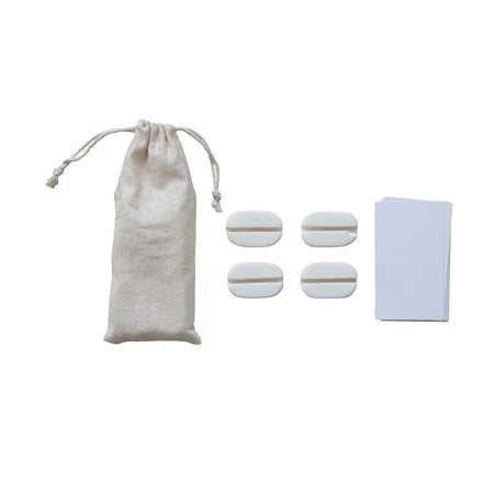 Marble Place Card/Photo Holders with 16 Cards in a Bag, Set of 4