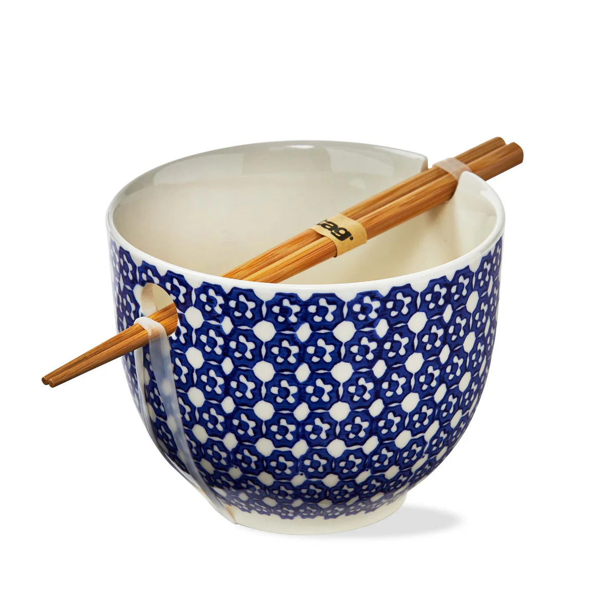 Lisbon Dot Noodle Bowl and Chopsticks
