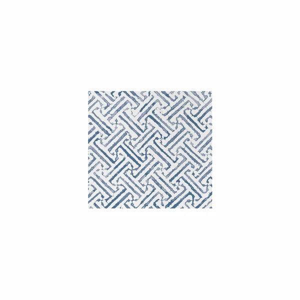 Vietri Papersoft Napkins Greek Key Blue Cocktail Napkins, Pack Of 20