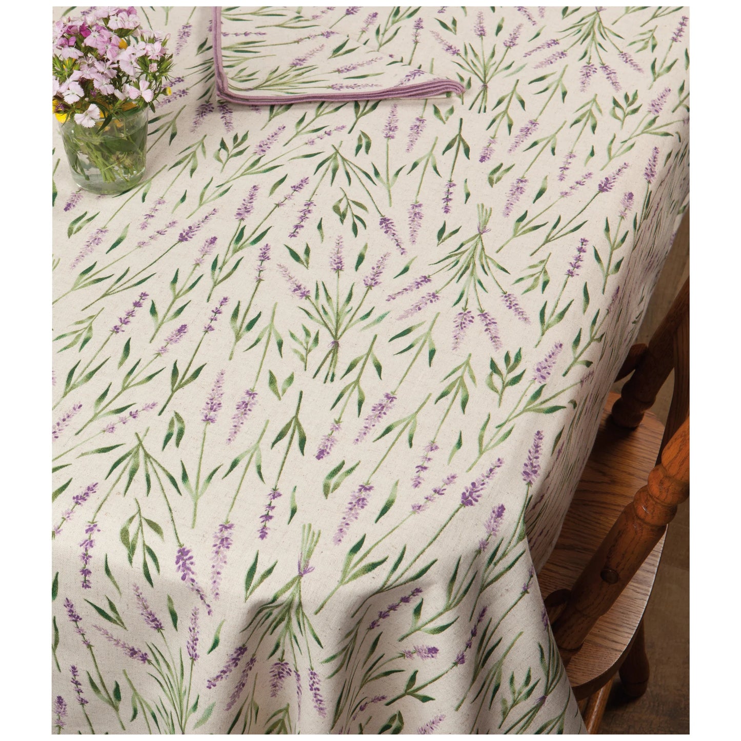 Lavender Printed Tablecloth
