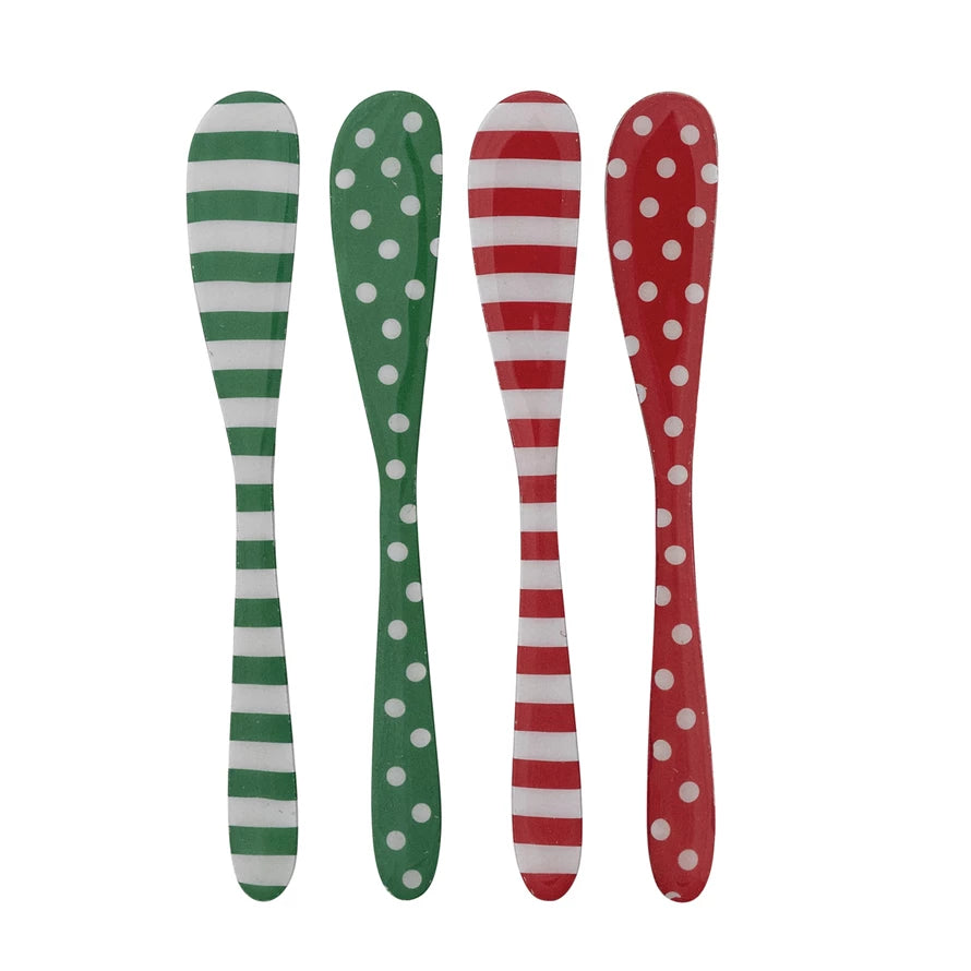 Enameled Stainless Steel Canape Knife, 4 Styles