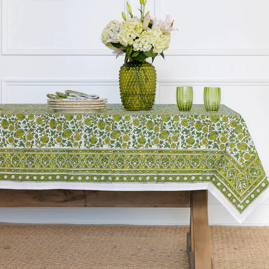 Pomegranate Jade Blossom Tablecloth