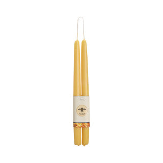 Big Dipper Wax Works Pure Beeswax Taper Candles, Standard, 12"