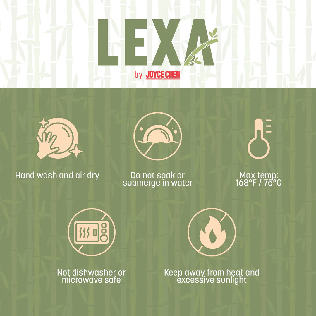 Lexa Bamboo Salad Utensil Set, Natural