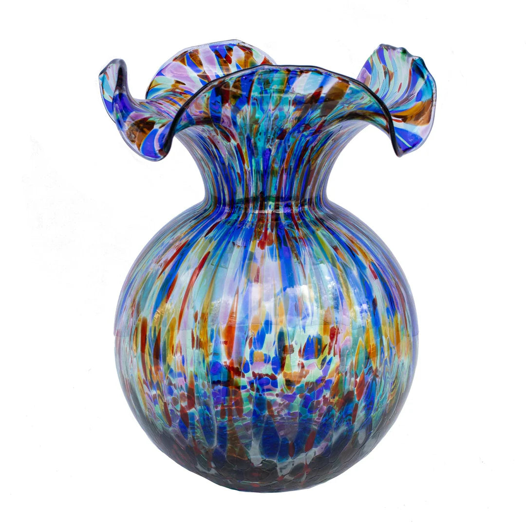 Vietri Hibiscus Medium Fluted Vase