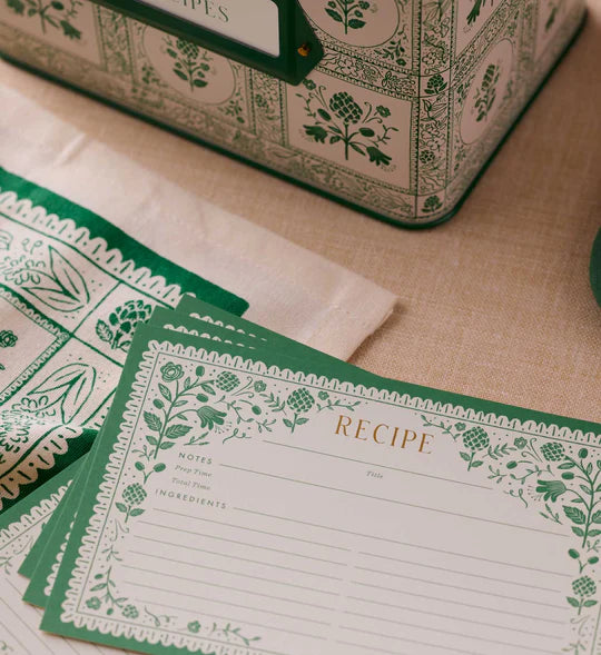 Artichoke Recipe Cards, Set of 12