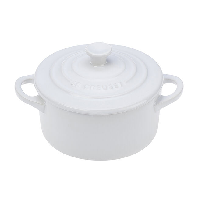 Le Creuset Mini Round Cocotte - White, 8 oz