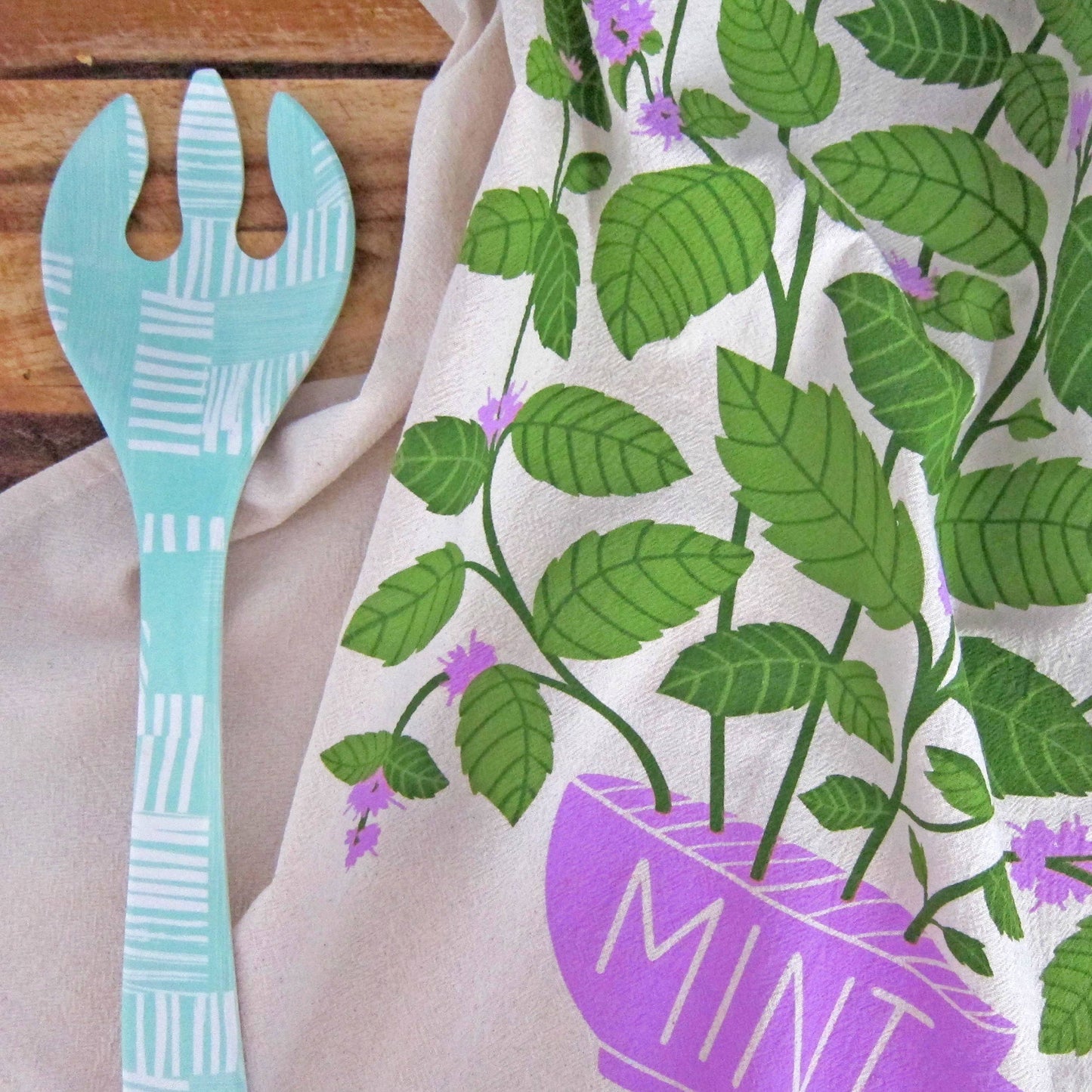 The Neighborgoods I Lilac Purple Tea Towel, Set of 2
