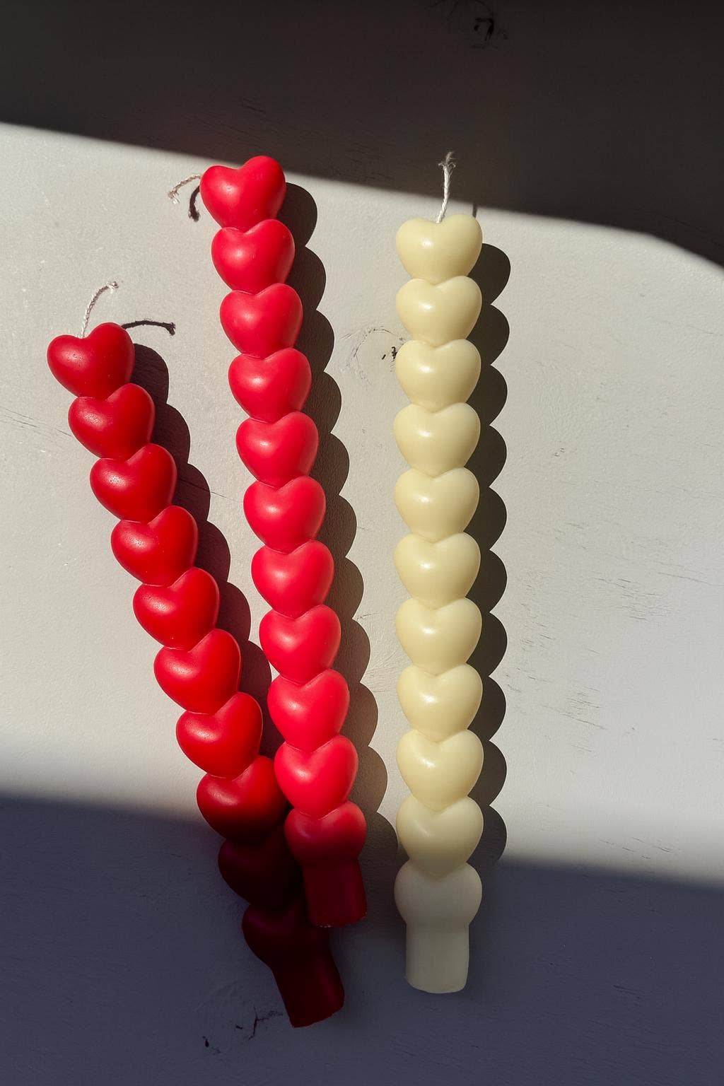 Heart Taper Candle, 11"