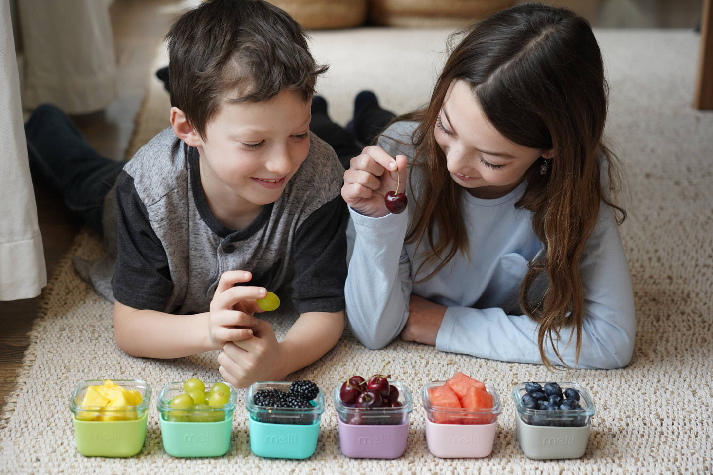 melii Glass Food Storage Containers with Silicone Sleeve