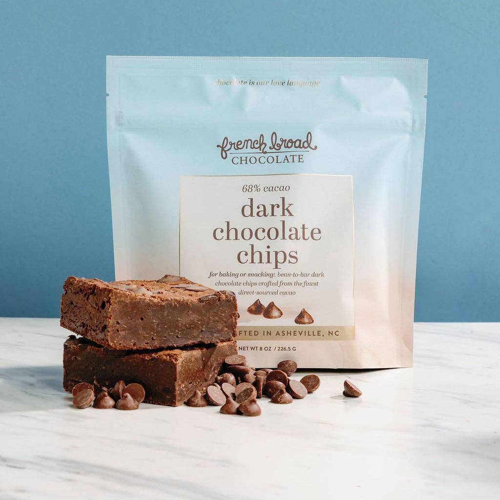 French Broad Chocolate Dark Chocolate Chips, 8oz