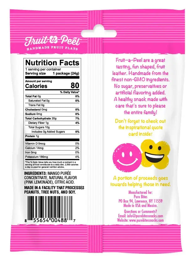 Fruit-a-Peel - Fruit-a-Peel Zesty Pink Lemonade Fruit Flats
