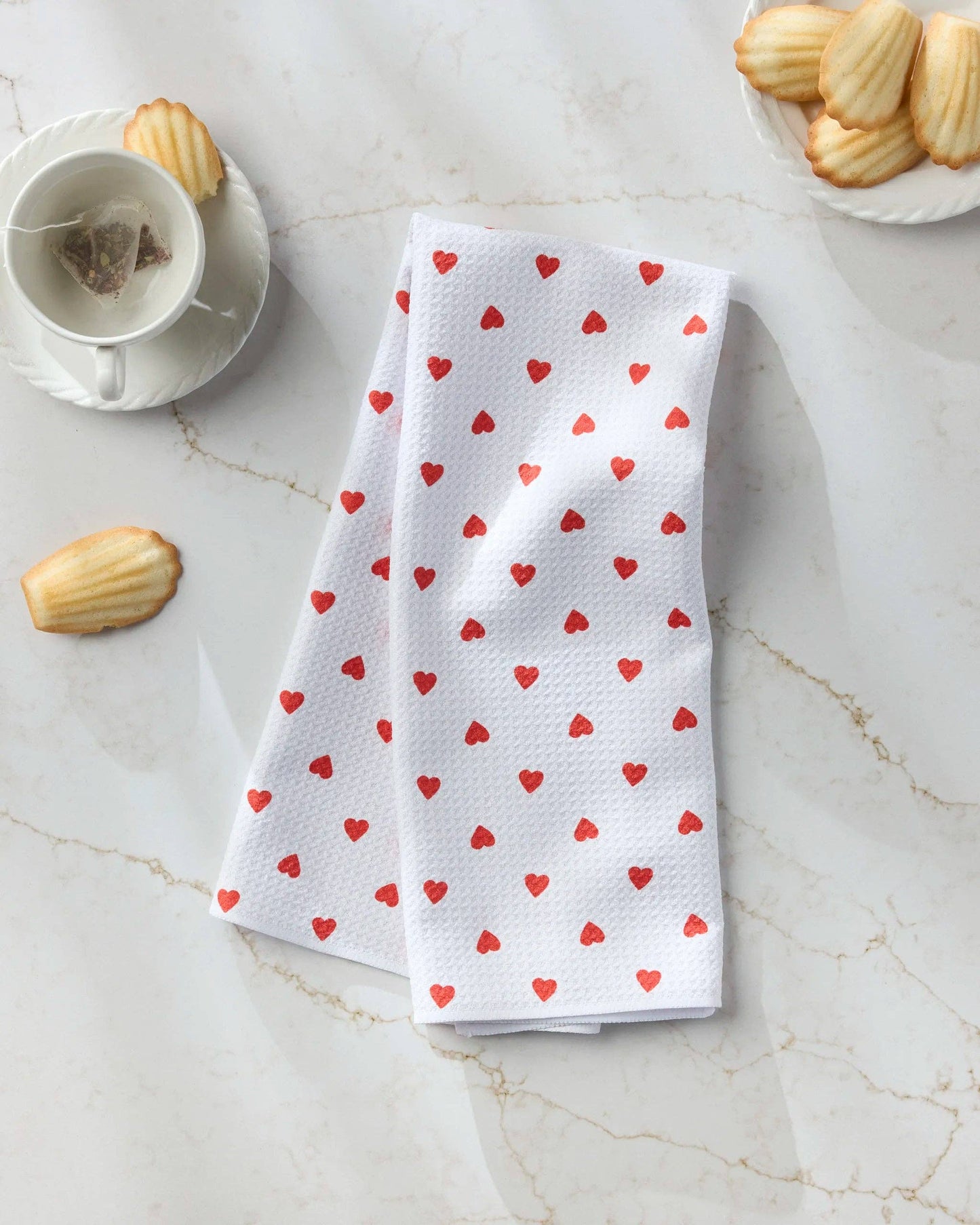 Geometry - Baby Hearts Tea Towel