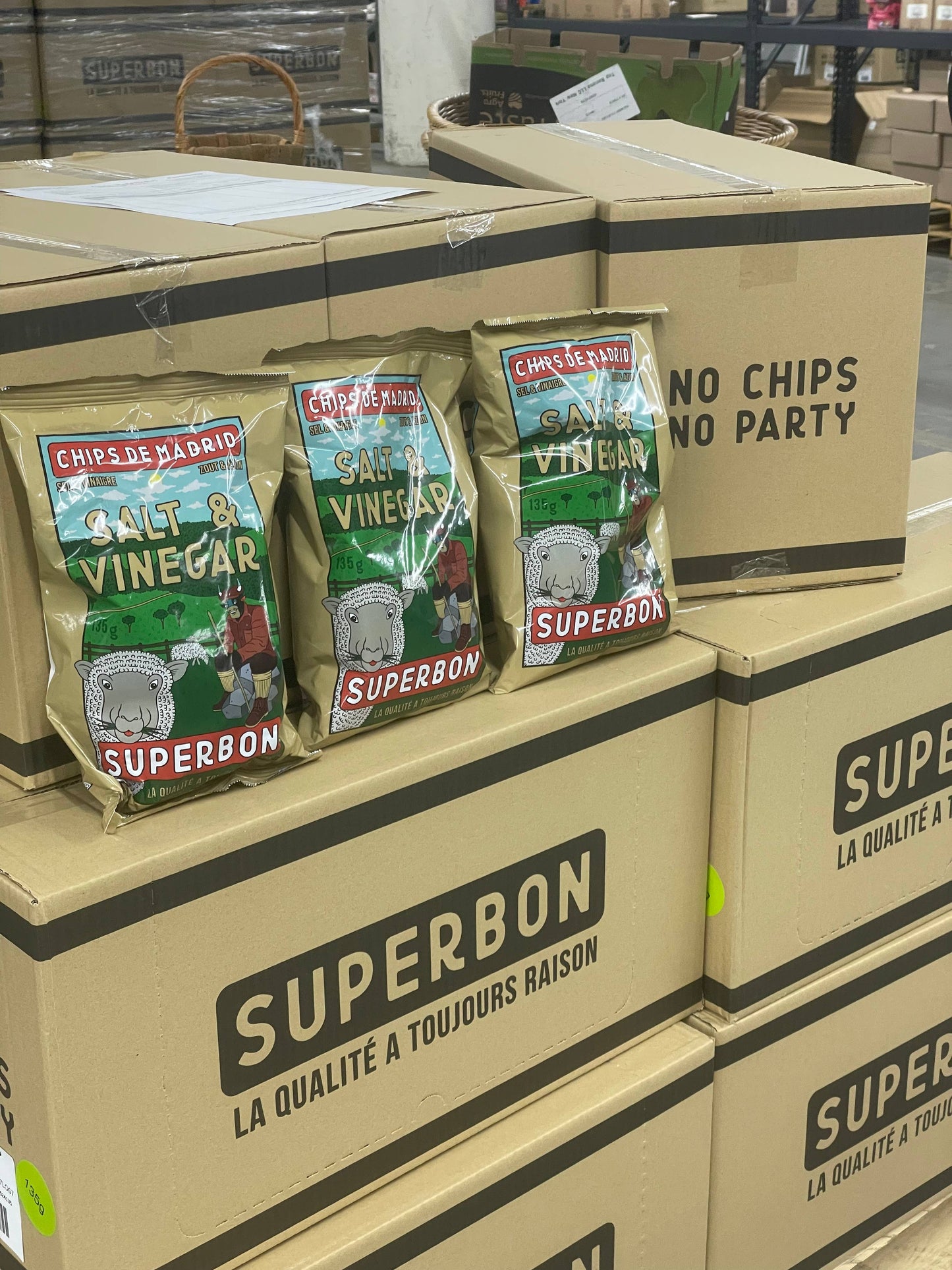 Superbon Chips de Madrid - Salt & Vinegar Potato Chips 135g
